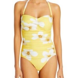 Lauren Ralph Lauren Yellow Floral Kids One Piece